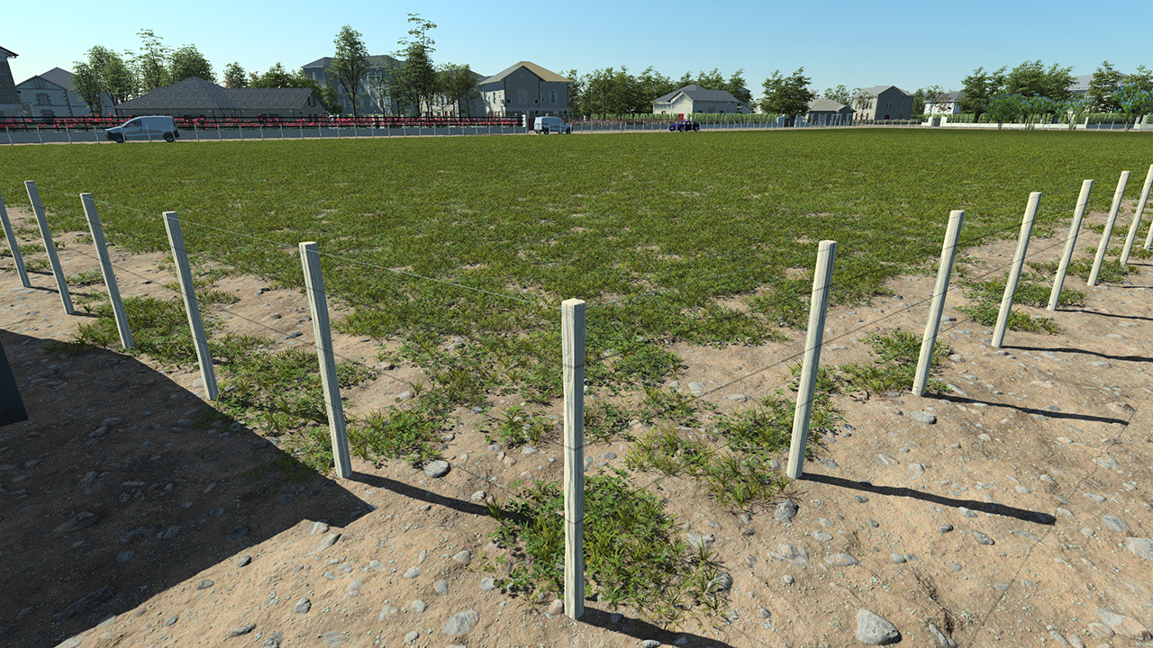 Wire fence with wire portal 120cm_1