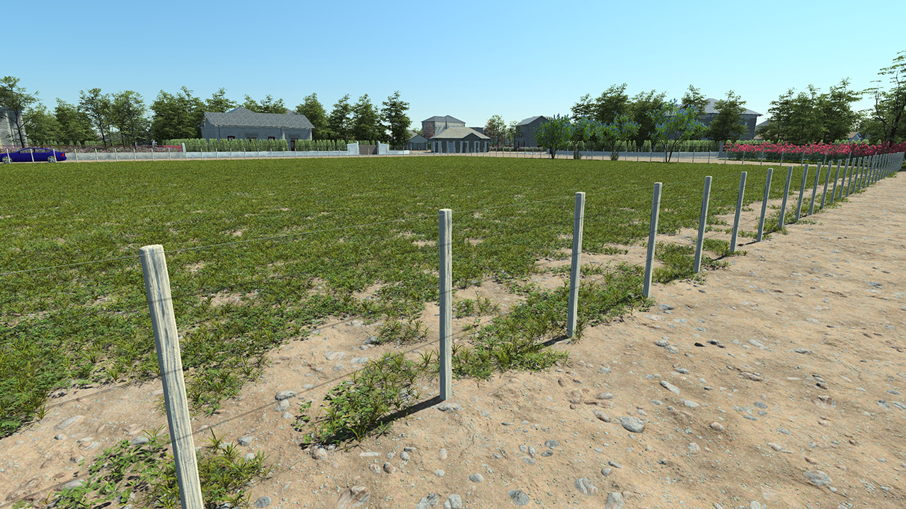Wire fence with wire portal 120cm_3