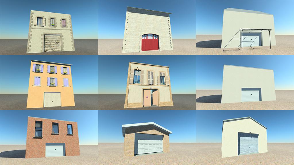 Garage Pack for Phenix, Suburban, Town & Village Houses