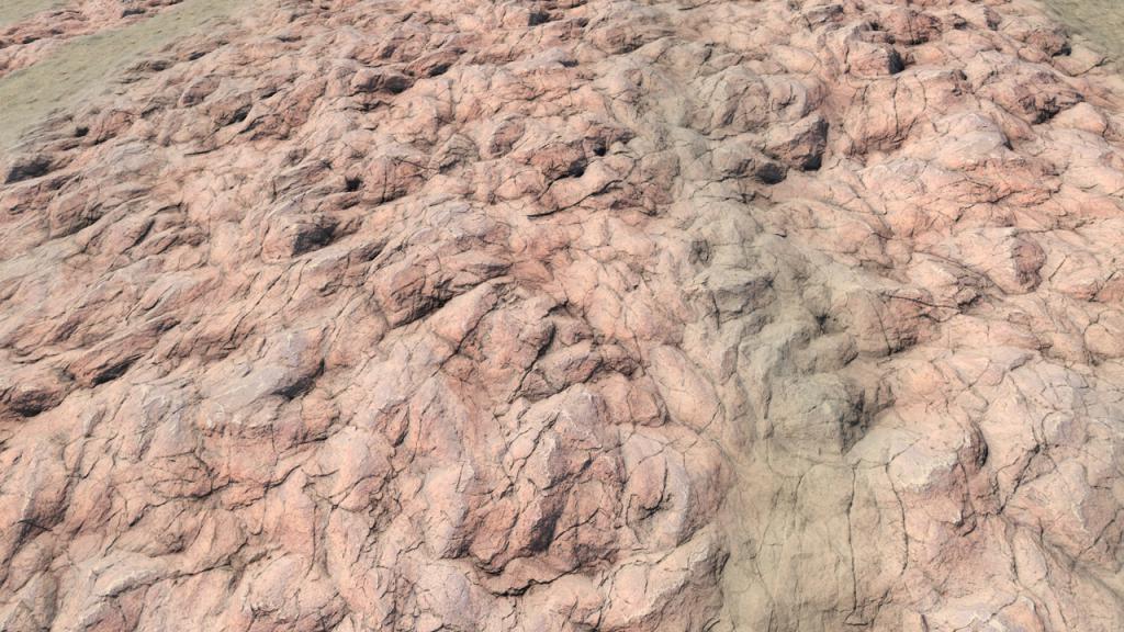 Rough cliffs